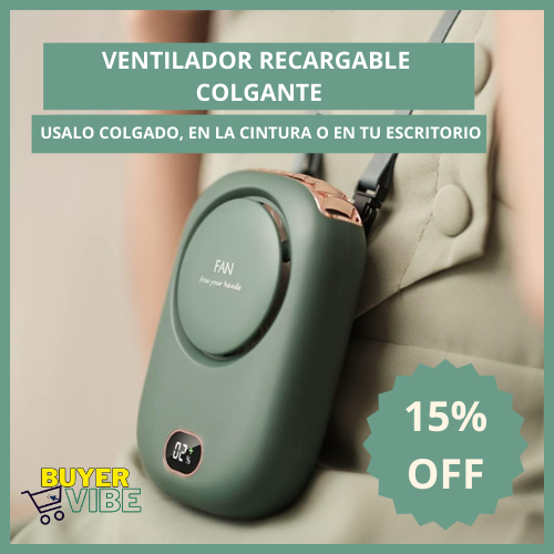 CoolFlex™ - Ventilador recargable colgante